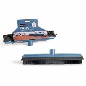 Šepetys grindų/kilimų valymui guminis su gremžtuku be koto 32 cm PERFETTO 12403