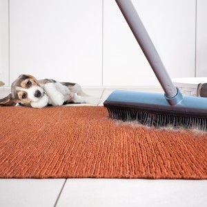 Šepetys grindų/kilimų valymui guminis su gremžtuku be koto 32 cm PERFETTO 12403