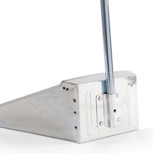 Semtuvėlis šiukšlėms ilgu kotu metalinis cinkuotas PERFETTO 0483B