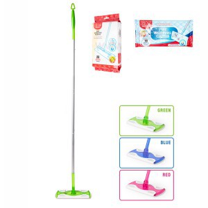 Šepetys grindų plovimo/valymo 115 cm su servetėlėm/ šluostėm LIAO A130118