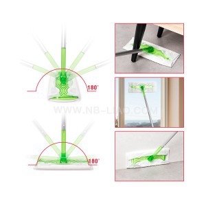 Šepetys grindų plovimo/valymo 115 cm su servetėlėm/ šluostėm LIAO A130118