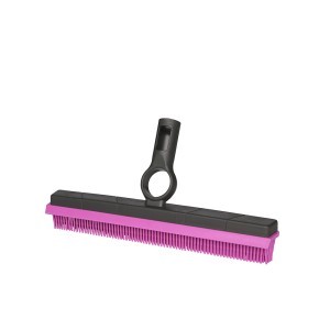 Šepetys grindų/kilimų valymui guminis su gremžt. be koto 15x30x4 cm Saima 327423