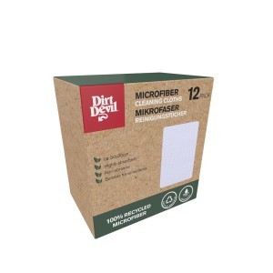 Šluostės mikropluošto 12 vnt. 30x30 cm Dirt Devil 871125227582