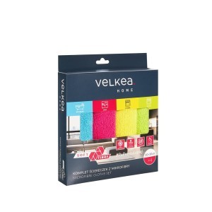 Šluostės mikropluošto universalios 4 vnt 30x30 cm Velkea 75216