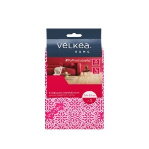 Šluostės viskozės/mikropluošto universalios 3 vnt 35x35 cm Velkea 75214