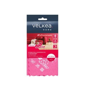 Šluostė mikropluošto universali 30x30 cm Velkea 75210