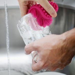 Kempinėlė silikoninė indų plovimui 7x4x14 cm (mix) ME2560