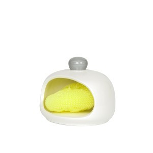 Laikiklis kempinei virtuvinis keramikinis 12x12x10 cm (mix 2) ROCIO8445393317168