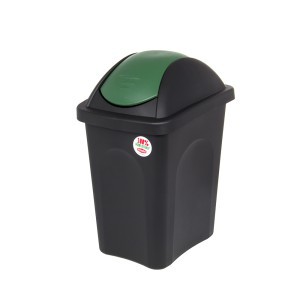 Šiukšliadėžė rūšiavimui 30 l juoda/žalia Multipat 70214 Italija STEFANPLAST