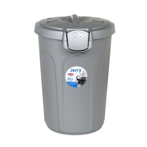 Šiukšliadėžė su užspaudžiamu dangčiu 23 l Jerry 37x32x46 cm Italija STEFANPLAST