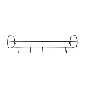 Kabykla 74x29x21 cm juodos spalvos, metalinė 4Living 333883