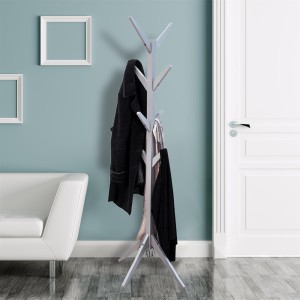 Kabykla stovas drabužiams 45x178x45 cm medinė pilka Home Deco HD6190