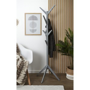 Kabykla stovas drabužiams 45x178x45 cm medinė pilka Home Deco HD6190