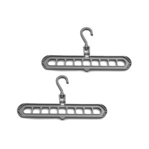 Kabykla drabužių pakaboms 2 vnt. pilka 32x5x1.5 cm15784_SZ