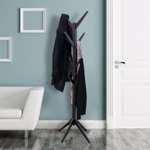 Kabykla stovas drabužiams 45x178x45 cm medinė juoda Home Deco HD6191