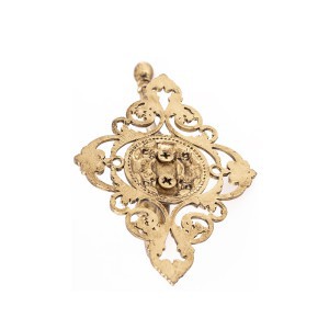 Kabykla metalinė aukso spl. 16x8x5 cm 166458