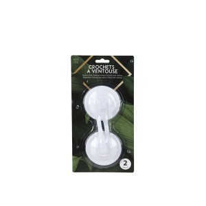 Kabliukai pakabinimui su lipdukais 2 vnt D8 cm (mix) Urban Living 27465