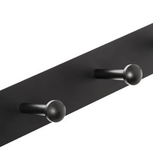 Kabykla drabužiams metalinė juoda 4 kabliai 5Five 193470