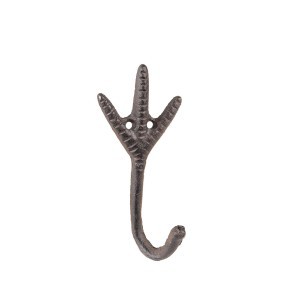 Kabliukas sieninis Vištos koja metalinis 7x5x14 cm Clayre