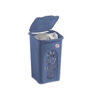 Dėžė skalbiniams mėlyna Primavera 50 l 37x37x56 cm 70113 Italija STEFANPLAST