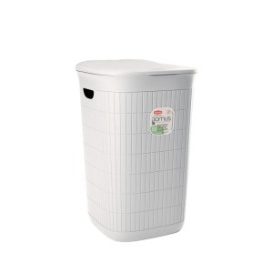 Dėžė skalbiniams balta Domus 50 l 37x36x56 cm 90200 Italija STEFANPLAST
