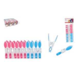 Segtukai skalbiniams plastikiniai 12 vnt. 8445393371450