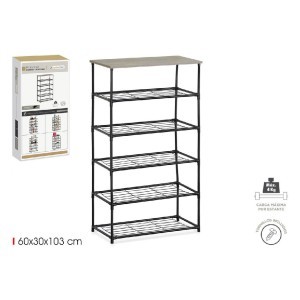 Lentyna batams 60x30x103 cm juoda, medžio sp. Confortime BY01094079175