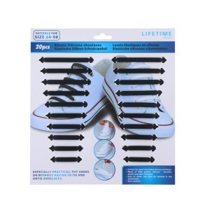 Raišteliai batams elastiniai 20 vnt. 7,5-10,5 cm 871125217640