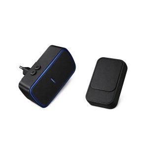 Skambutis durų bevielis LED 130 m 9.7x5.4x2.5 cm juodas 27793_CZ