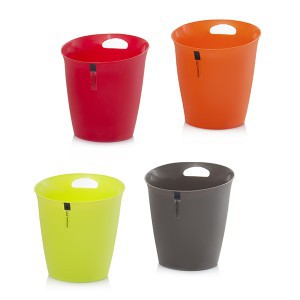 Šiukšliadėžė plastikinė 24x25,5 cm įv. spalvų HR16428 (1)  lstb