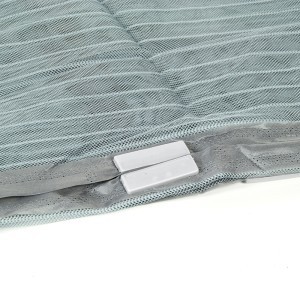 Užuolaida durims nuo vabzdžių magnetinė pilka 80/90/100x210/220 cm HEB5528 (20)