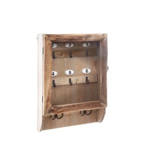 Dėžutė raktams medinė 26,4x8x38 cm Atmosphera 167027