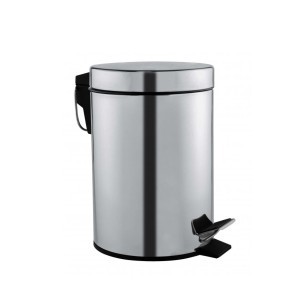 Šiukšliadėžė nerūdijančio plieno su pedalu 12 L 871125295521