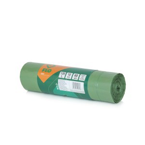 Maišai sodo šiukšlėms 120 l 10 vnt. 60 mk su juosta 09482 FLO Lenkija (15)