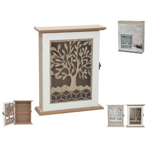 Dėžutė raktams MDF Medis 20x6x24.5 cm (mix 2) 8445393539539