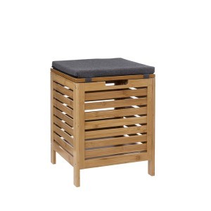 Dėžė-pufas 35x35x49 cm 35 l bambukas, lėto uždarymo funkcija 5Five 174784