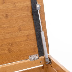 Dėžė-pufas 35x35x49 cm 35 l bambukas, lėto uždarymo funkcija 5Five 174784