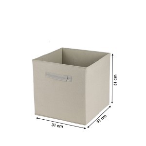 Dėžė sulankstoma 31x31x31 cm kreminės spalvos Urban Living 400258