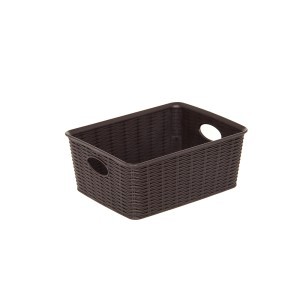 Dėžė plastikinė Elegance ruda 25x19,5x10 cm 30972 Italija STEFANPLAST (12)