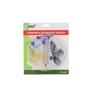 Termometras lauko su siurbtukais PAUKŠČIAI D16 cm (-30 +50) MAK1830