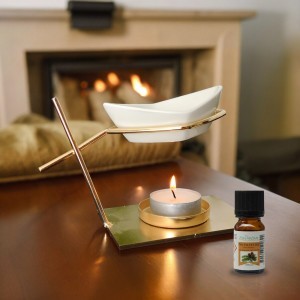 Eterinių aliejų šildytuvas metalinis 10,5 x 7,5 x 10 cm Zen Arome
