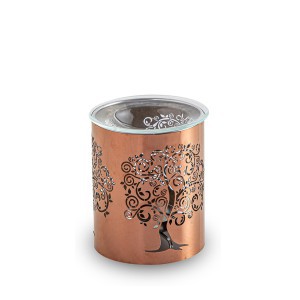 Eterinių aliejų šildytuvas varip spl. metalinis 9x9x10.5 cm Zen Arome