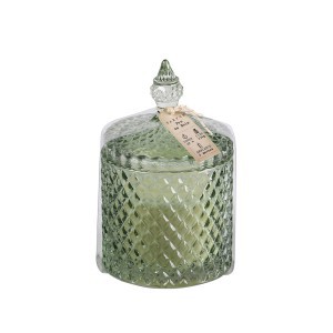 Žvakė stikliniame indelyje PEARL D10,5xH16,5 cm Natural Living 54675