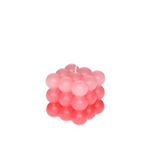 Žvakė rožinė Burbuliukai 6x6x5,5 cm Polar 626854