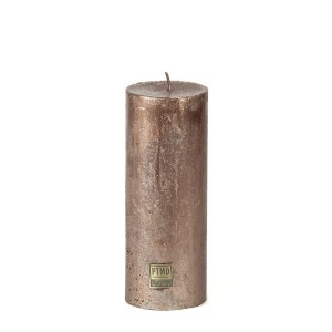 Žvakė bronzos spalvos D7xH18 cm 101487