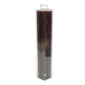 Žvakės 4 vnt 25 cm diam 2 cm tamsiai raudona spalva PTMD 101482