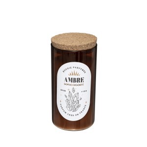 Žvakė stikliniame indelyje ambra kvapo 230 g D6,5 cm Comptoir de la Boug 164856C