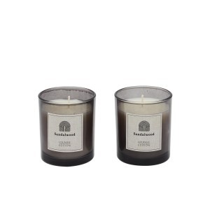Žvakės kvepiančios sandalmedžio kv. 2 vnt. 27,5x27,5x41,5 cm Home Deco BO0040