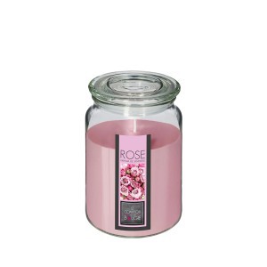 Žvakė stikliniame indelyje rožių kvapo 1,06 kg D10XH14,5 cm la Bougie 157747C