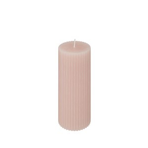 Žvakė rausva D5xH14 cm Demi (parafinas) Atmosphera 196064G